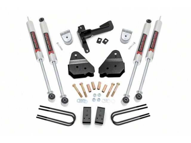 Rough Country 3-Inch Suspension Lift Kit with M1 Monotube Shocks (17-22 4WD F-250 Super Duty)