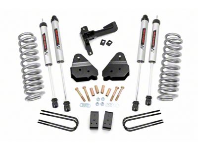 Rough Country Suspension 3-Inch Suspension Lift Kit with V2 Monotube Shocks (17-22 4WD 6.2L, 7.3L F-250 Super Duty, Excluding Tremor)