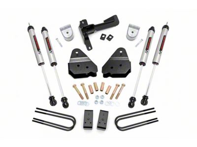 Rough Country 3-Inch Suspension Lift Kit with V2 Monotube Shocks (17-22 4WD F-250 Super Duty)