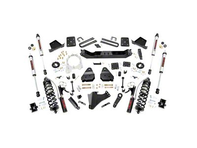 Rough Country 4.50-Inch Coil-Over Conversion Suspension Lift Kit with V2 Monotube Shocks and Front Driveshaft (17-22 4WD 6.7L Powerstroke F-250 Super Duty w/ 3.50-Inch Rear Axle)