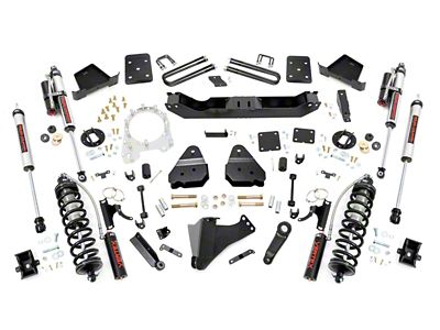 Rough Country 4.50-Inch Coil-Over Conversion Suspension Lift Kit with Vertex Adjustable Shocks (17-22 4WD 6.7L Powerstroke F-250 Super Duty w/ 3.50-Inch Rear Axle)