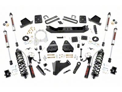 Rough Country 4.50-Inch Coil-Over Conversion Suspension Lift Kit with V2 Monotube Shocks (17-22 4WD 6.7L Powerstroke F-250 Super Duty w/ 4-Inch Rear Axle)