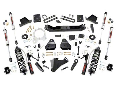 Rough Country 4.50-Inch Coil-Over Conversion Suspension Lift Kit with V2 Monotube Shocks (17-22 4WD 6.7L Powerstroke F-250 Super Duty w/ 3.50-Inch Rear Axle)
