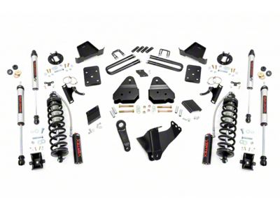 Rough Country 4.50-Inch Coil-Over Conversion Suspension Lift Kit with V2 Monotube Shocks (11-14 4WD 6.7L Powerstroke F-250 Super Duty w/o Factory Overload Springs)