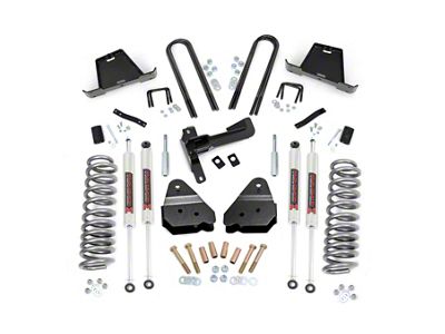 Rough Country 4.50-Inch Suspension Lift Kit with M1 Monotube Shocks (05-07 4WD 6.0L Powerstroke, 6.8L F-250 Super Duty)