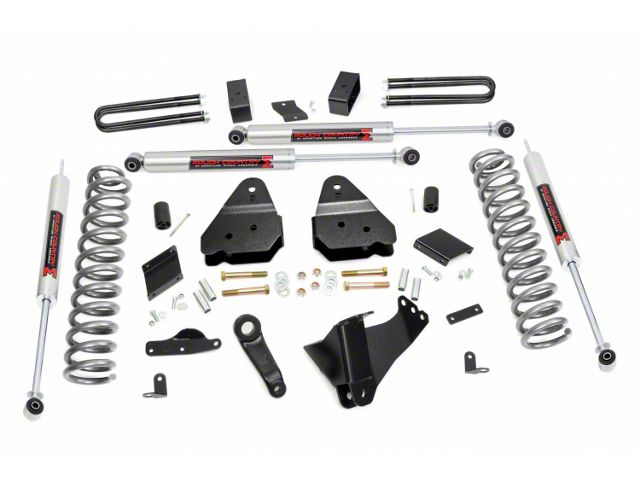 Rough Country 4.50-Inch Suspension Lift Kit with M1 Monotube Shocks (11-14 4WD 6.7L Powerstroke F-250 Super Duty w/o Factory Overload Springs)