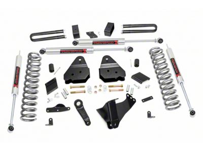Rough Country Suspension 4.50-Inch Suspension Lift Kit with M1 Monotube Shocks (11-14 4WD 6.7L Powerstroke F-250 Super Duty w/ Factory Overload Springs)