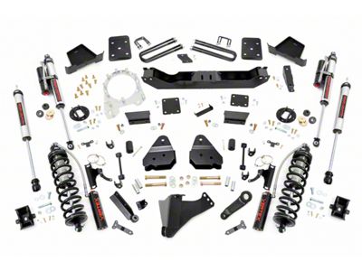 Rough Country 6-Inch Coil-Over Conversion Suspension Lift Kit with Vertex Adjustable Shocks (17-22 4WD 6.7L Powerstroke F-250 Super Duty w/ 3.50-Inch Rear Axle & Factory Overload Springs, Excluding Tremor)