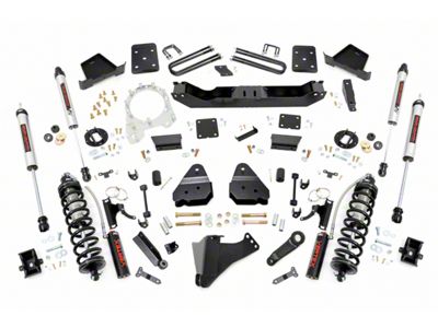Rough Country 6-Inch Coil-Over Conversion Suspension Lift Kit with V2 Monotube Shocks (17-22 4WD 6.7L Powerstroke F-250 Super Duty w/ 3.50-Inch Rear Axle & Factory Overload Springs, Excluding Tremor)