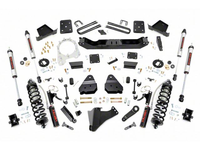 Rough Country 6-Inch Coil-Over Conversion Suspension Lift Kit with V2 Monotube Shocks (17-22 4WD 6.7L Powerstroke F-250 Super Duty w/ 3.50-Inch Rear Axle & w/o Factory Overload Springs, Excluding Tremor)