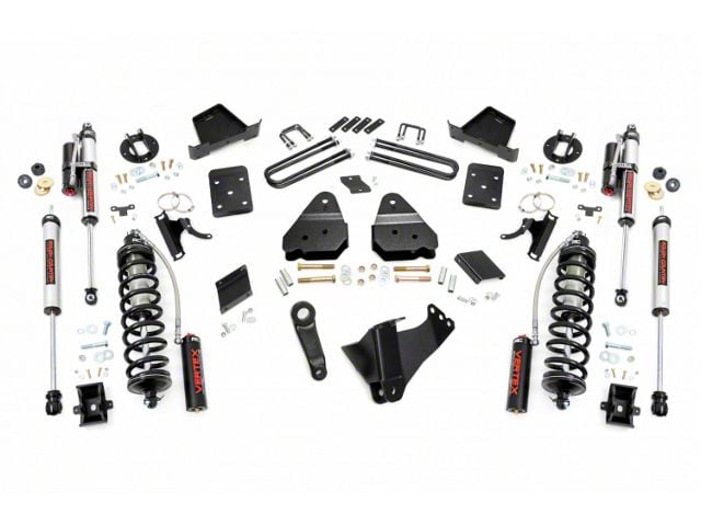 Rough Country 6-Inch Coil-Over Suspension Lift Kit with Vertex Adjustable Rear Shocks (15-16 4WD 6.7L Powerstroke F-250 Super Duty w/ Factory Overload Springs)