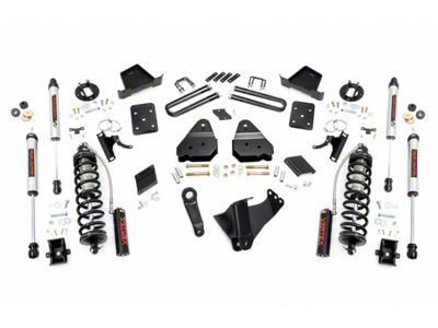 Rough Country Suspension 6-Inch Coil-Over Suspension Lift Kit with V2 Monotube Rear Shocks (15-16 4WD 6.2L F-250 Super Duty w/ Factory Overload Springs)