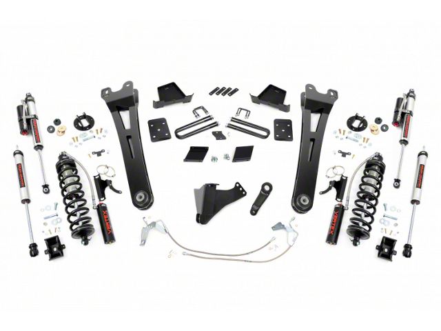 Rough Country 6-Inch Radius Arm Coil-Over Conversion Suspension Lift Kit with Vertex Adjustable Shocks (11-14 4WD 6.7L Powerstroke F-250 Super Duty w/ Factory Overload Springs)