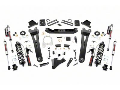 Rough Country 6-Inch Radius Arm Coil-Over Conversion Suspension Lift Kit with Vertex Adjustable Shocks (17-22 4WD 6.7L Powerstroke F-250 Super Duty w/ 4-Inch Rear Axle & Factory Overload Springs, Excluding Tremor)