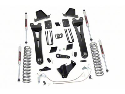 Rough Country Suspension 6-Inch Radius Arm Suspension Lift Kit with M1 Monotube Shocks (11-14 4WD 6.7L Powerstroke F-250 Super Duty w/ Factory Overload Springs)