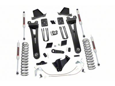 Rough Country 6-Inch Radius Arm Suspension Lift Kit with M1 Monotube Shocks (11-14 4WD 6.7L Powerstroke F-250 Super Duty w/ Factory Overload Springs)