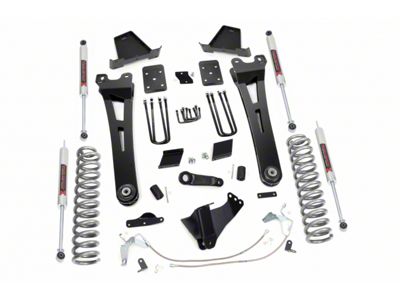 Rough Country Suspension 6-Inch Radius Arm Suspension Lift Kit with M1 Monotube Shocks (15-16 4WD 6.7L Powerstroke F-250 Super Duty w/o Factory Overload Springs)