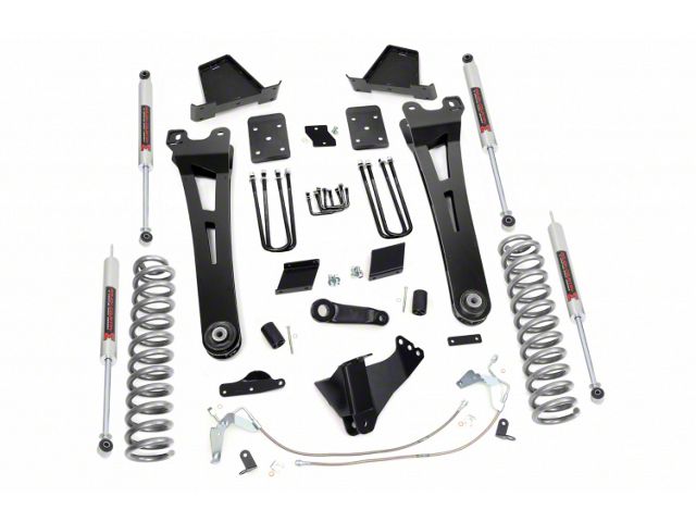 Rough Country 6-Inch Radius Arm Suspension Lift Kit with M1 Monotube Shocks (15-16 4WD 6.7L Powerstroke F-250 Super Duty w/o Factory Overload Springs)