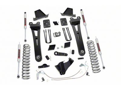Rough Country 6-Inch Radius Arm Suspension Lift Kit with M1 Monotube Shocks (15-16 4WD 6.7L Powerstroke F-250 Super Duty w/o Factory Overload Springs)
