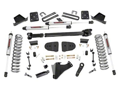 Rough Country 6-Inch Suspension Lift Kit with V2 Monotube Shocks and Front Driveshaft (23-24 4WD 6.7L Powerstroke F-250 Super Duty w/ 3.50-Inch Rear Axle, Factory Overload Springs & w/o Factory LED Projector Headlights, Excluding Tremor)