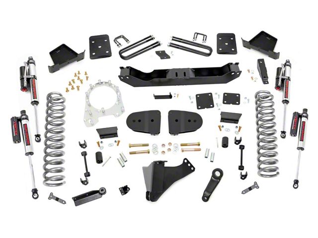 Rough Country 6-Inch Suspension Lift Kit with Vertex Reservoir Shocks (23-24 4WD 6.7L Powerstroke F-250 Super Duty w/ 3.50-Inch Rear Axle & w/o Factory Overload Springs & Factory LED Projector Headlights, Excluding Tremor)