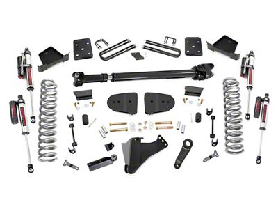 Rough Country 6-Inch Suspension Lift Kit with Vertex Reservoir Shocks and Front Driveshaft (23-24 4WD 6.7L Powerstroke F-250 Super Duty w/ 3.50-Inch Rear Axle & w/o Factory Overload Springs & Factory LED Projector Headlights, Excluding Tremor)