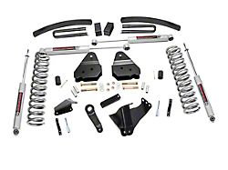 Rough Country 6-Inch Suspension Lift Kit with Add-A-Leaf and Premium N3 Shocks (05-07 4WD 6.0L Powerstroke F-250 Super Duty)
