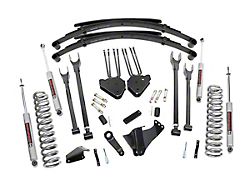 Rough Country 8-Inch 4-Link Suspension Lift Kit with Leaf Springs and Premium N3 Shocks (05-07 4WD 6.0L Powerstroke F-250 Super Duty)