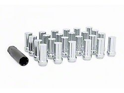 Rough Country Chrome Bulge Acorn Style Lug Nut Kit; M14 x 1.5; Set of 32 (11-24 F-250 Super Duty)