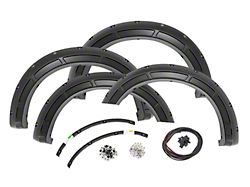 Rough Country Defender Fender Flares; Agate Black (23-25 F-250 Super Duty)