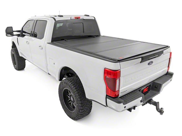 Rough Country Hard Tri-Fold Flip-Up Tonneau Cover (17-24 F-250 Super Duty w/ 6-3/4-Foot Bed)