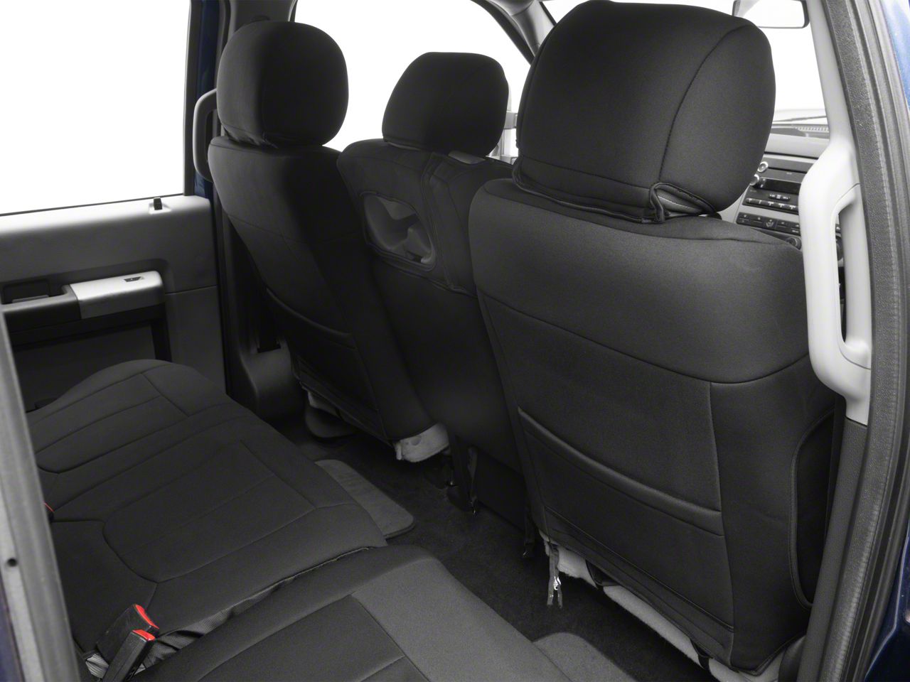 Rough Country F250 Super Duty Neoprene Front and Rear Seat Covers; Black 91055 (1116 F250