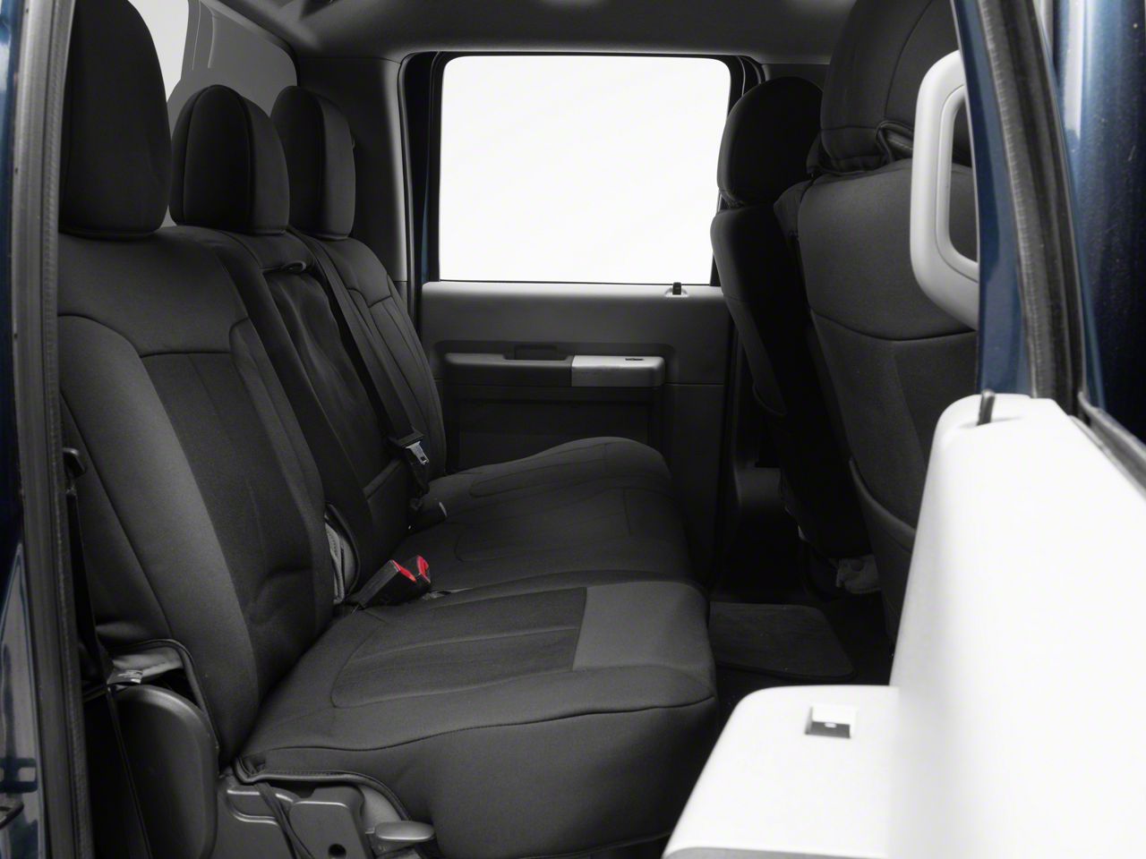 Rough Country F250 Super Duty Neoprene Front and Rear Seat Covers; Black 91055 (1116 F250