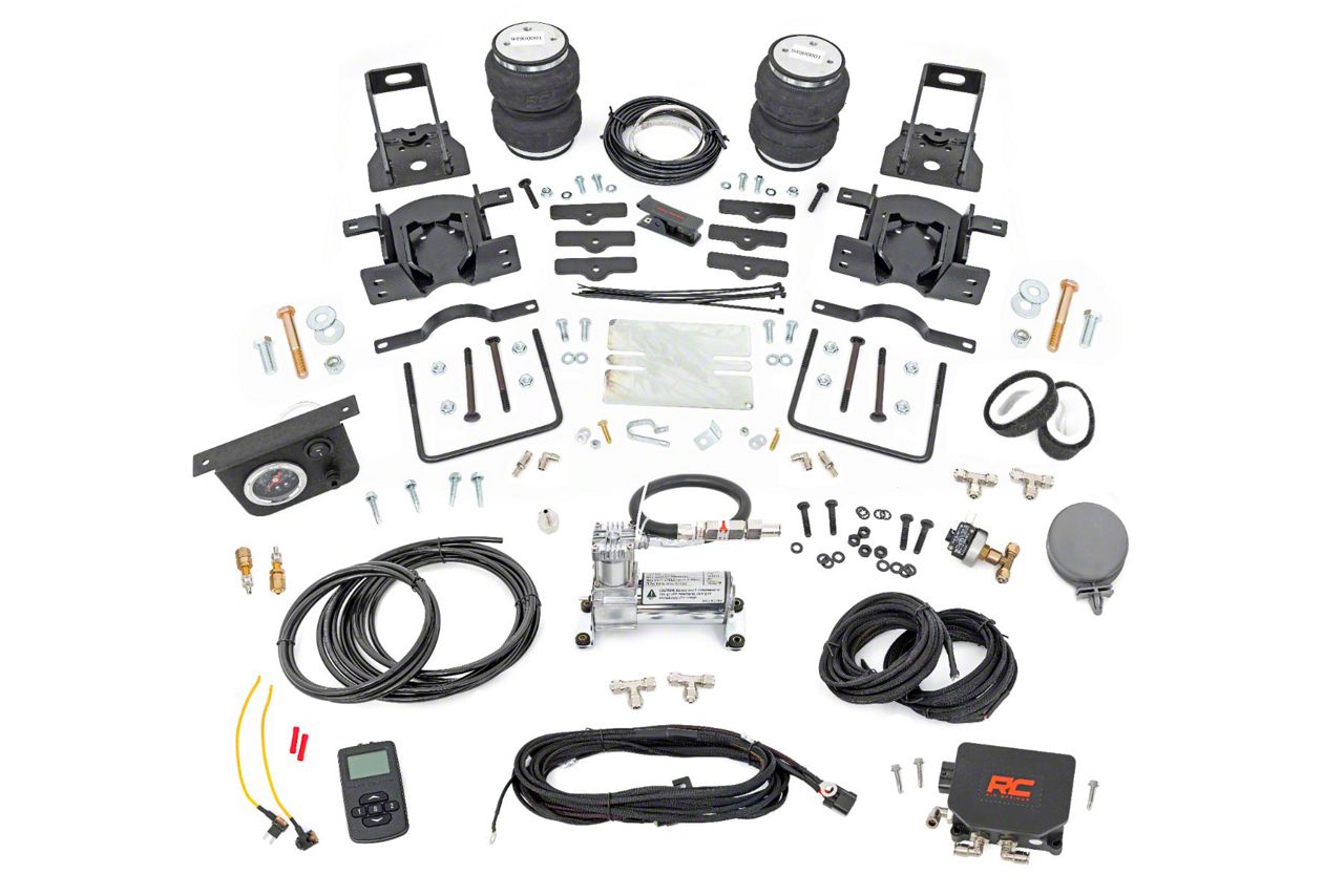 Rough Country F250 Super Duty Rear Air Spring Kit with OnBoard Air Compressor and Wireless