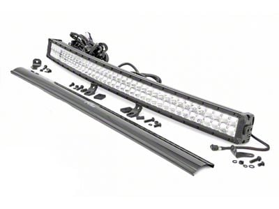 Rough Country 40-Inch Chrome Series White DRL LED Light Bar (Universal; Some Adaptation May Be Required)