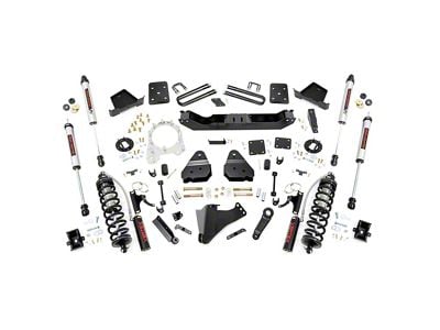 Rough Country 4.50-Inch Coil-Over Conversion Suspension Lift Kit with V2 Monotube Shocks and Front Driveshaft (17-22 4WD 6.7L Powerstroke F-350 Super Duty SRW w/ 3.50-Inch Rear Axle)