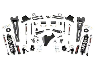 Rough Country 4.50-Inch Coil-Over Conversion Radius Arm Suspension Lift Kit with V2 Monotube Shocks (23-25 6.7L Powerstroke F-350 Super Duty SRW, Excluding Tremor)