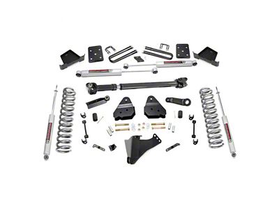Rough Country 4.50-Inch Suspension Lift Kit with Front Driveshaft and Premium N3 Shocks (17-22 4WD 6.7L Powerstroke F-350 Super Duty SRW w/ 4-Inch Rear Axle)