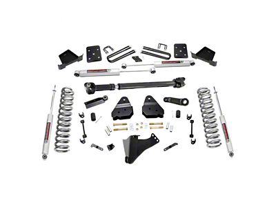 Rough Country 4.50-Inch Suspension Lift Kit with Front Driveshaft and Premium N3 Shocks (17-22 4WD 6.7L Powerstroke F-350 Super Duty SRW w/ 3.50-Inch Rear Axle)