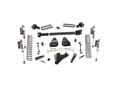Rough Country Suspension 4.50-Inch Suspension Lift Kit with Front Driveshaft and Vertex Reservoir Shocks (17-22 4WD 6.7L Powerstroke F-350 Super Duty DRW)