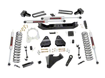 Rough Country 4.50-Inch Suspension Lift Kit with M1 Monotube Shocks (17-22 4WD 6.7L Powerstroke F-350 Super Duty DRW)