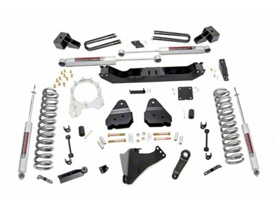 Rough Country Suspension 4.50-Inch Suspension Lift Kit with Premium N3 Shocks (17-22 4WD 6.7L Powerstroke F-350 Super Duty DRW)
