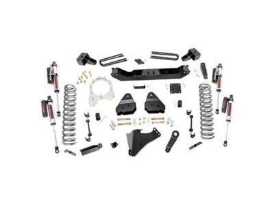 Rough Country Suspension 4.50-Inch Suspension Lift Kit with Vertex Reservoir Shocks (17-22 4WD 6.7L Powerstroke F-350 Super Duty DRW)