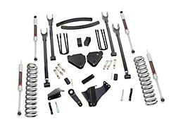 Rough Country 6-Inch 4-Link Suspension Lift Kit with M1 Monotube Shocks (05-07 4WD 6.0L Powerstroke F-350 Super Duty SRW w/o Factory Overload Springs)
