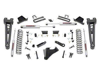 Rough Country 6-Inch Radius Arm Suspension Lift Kit with Premium N3 Shocks (23-25 4WD 6.7L Powerstroke F-350 Super Duty SRW, Excluding Tremor)
