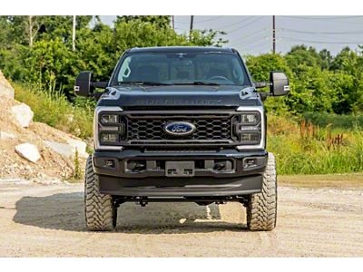 Rough Country 6-Inch Suspension Lift Kit with M1 Monotube Shocks (23-24 4WD 6.7L Powerstroke F-350 Super Duty SRW w/ 3.50-Inch Rear Axle & w/o Factory Overload Springs & Factory LED Projector Headlights, Excluding Tremor)
