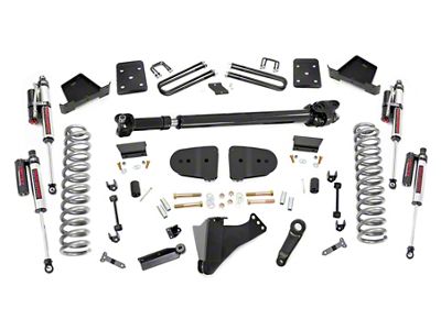 Rough Country 6-Inch Suspension Lift Kit with Vertex Reservoir Shocks and Front Driveshaft (23-25 4WD 6.7L Powerstroke F-350 Super Duty SRW w/ 4-Inch Rear Axle & w/o Factory Overload Springs & Factory LED Projector Headlights, Excluding Tremor)