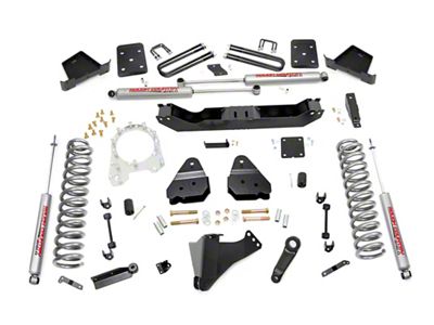 Rough Country 6-Inch Suspension Lift Kit with Premium N3 Shocks (17-22 4WD 6.7L Powerstroke F-350 Super Duty w/ 3.50-Inch Rear Axle & w/ Factory Overload Springs)