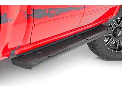 Rough Country Cab Length HD2 Running Boards; Black (11-16 F-350 Super Duty SuperCrew)