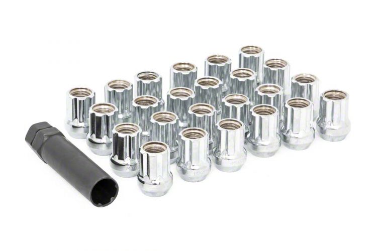 Rough Country F350 Super Duty Chrome Open End Style Lug Nut Kit; M14 x 1.5; Set of 32